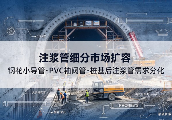 米易注浆管细分市场扩容，隧道钢花小导管、PVC 袖阀管、桩基后注浆管需求分化